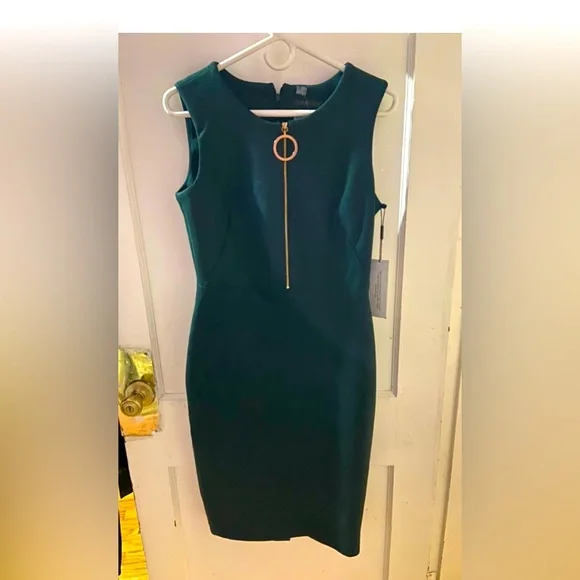 Calvin Klein | Dresses | Calvin Klein Green Dress Size 8 | Poshmark